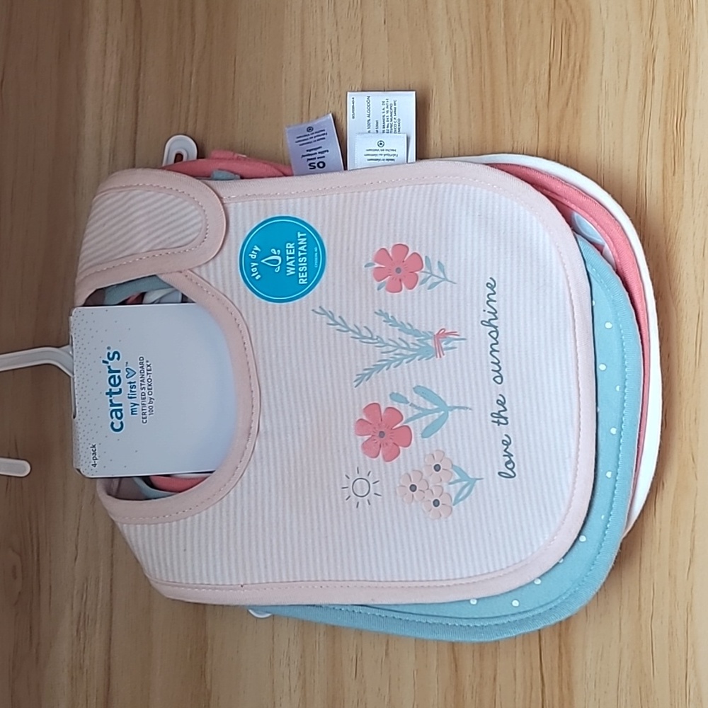 Carter's velcro closure bibs
